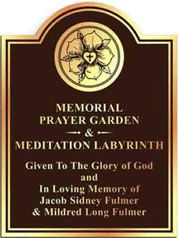 Church plaque, church plaques, fulmer church plaque